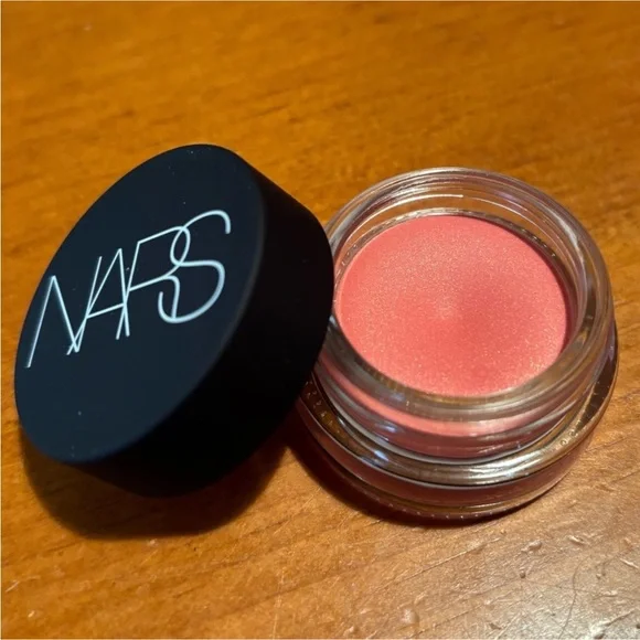 NWT NARS ORGASM AIR MATTE BLUSH (Peachy Pink Golden Shimmer) crème cream pot - Picture 2 of 7